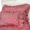 Country Ruffled Sheet Set Red Plaid