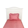 Country Ruffled Sheet Set Red Plaid - Image 4
