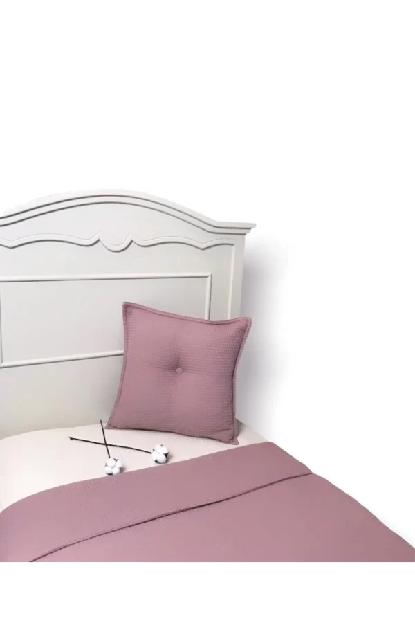 Waffle Cushion Dusty Rose