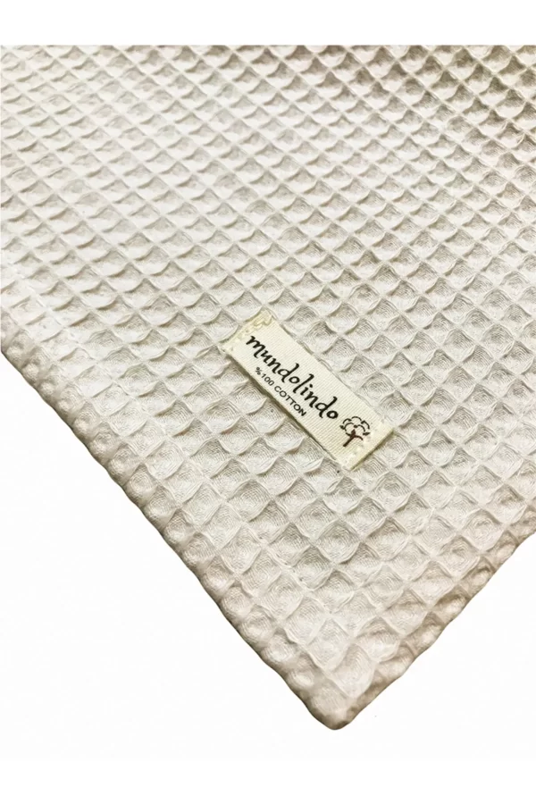 Waffle Blanket Creme - Image 2