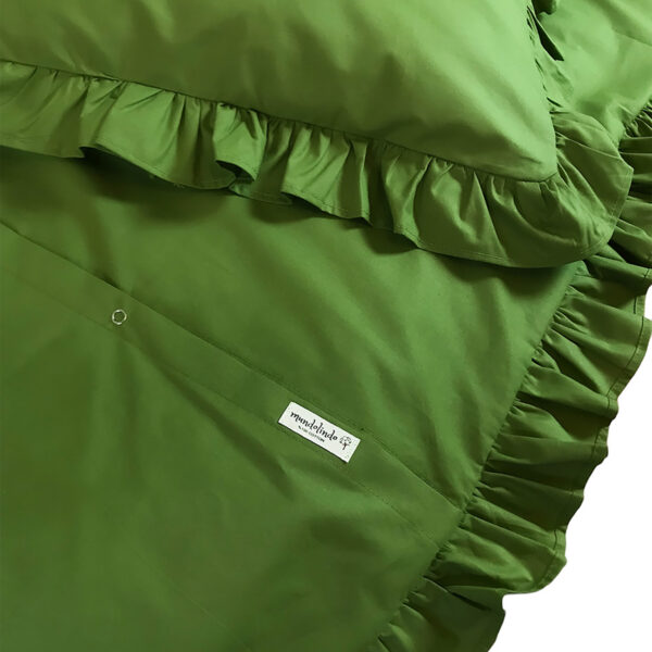 Ruffled Duvet cover Set Sweet Green - Image 4