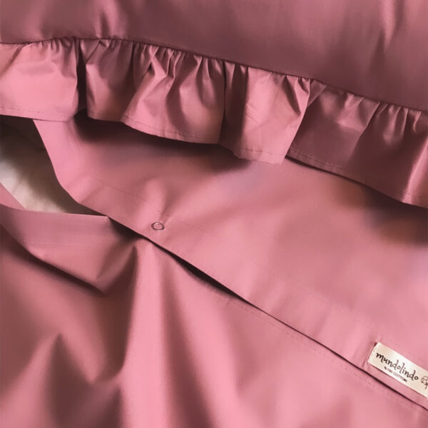 Ruffled Duvet Cover Set Dusty Rose - Image 2
