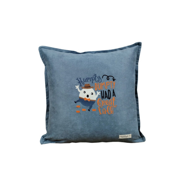 Humpty Dumpty Custom Design Embroidered Cushion Cover