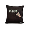 Reading Lama Custom Design Embroidered Cushion Cover