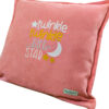 Twinkle Twinkle Custom Design Embroidered Cushion Cover (Flamingo Pink) - Image 2