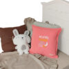 Twinkle Twinkle Custom Design Embroidered Cushion Cover (Flamingo Pink) - Image 3